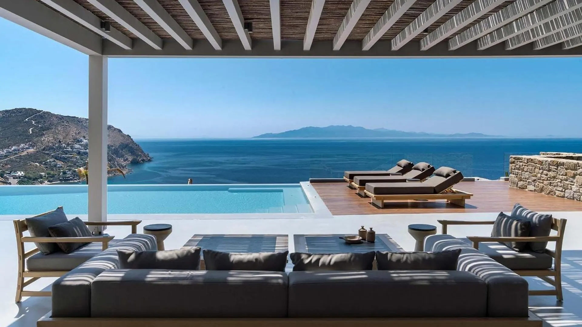 Astounding Mykonos Villa 6 Bedrooms Villa Brandy Private Infinity Pool Stunning Sea Views Elia Elia